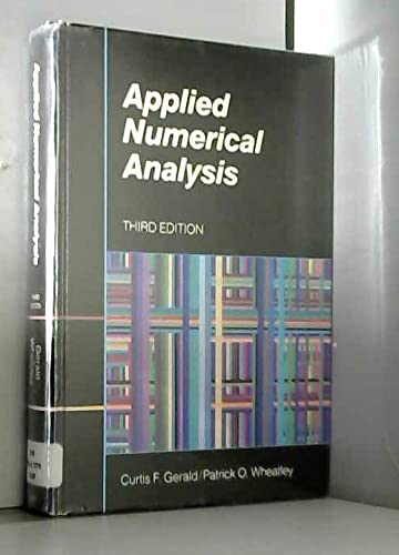 Beispielbild fr Applied Numerical Analysis (World Student) zum Verkauf von SecondSale