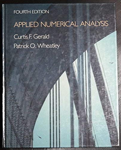 9780201115833: Applied Numerical Analysis