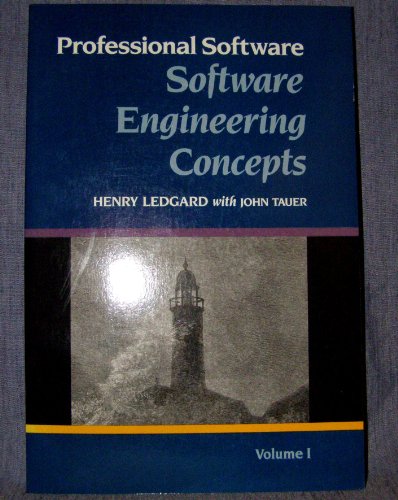 Stock image for Professional Software Volume I: Software Engineering Concepts for sale by Geoff Blore`s Books