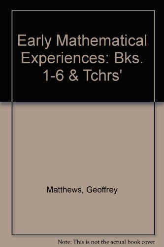 Early Mathematical Experiences (9780201133226) by Matthews, Geoffrey