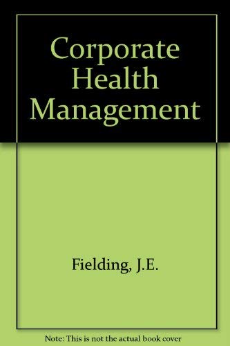 Imagen de archivo de Corporate Health Management a la venta por Solr Books