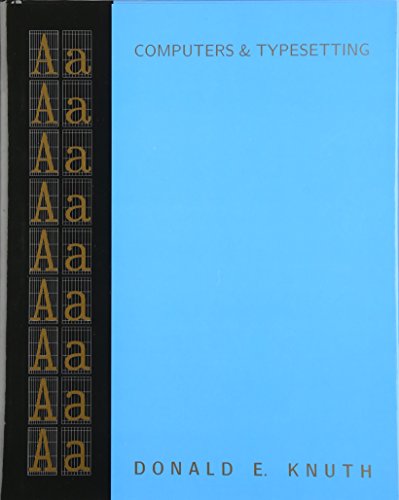 9780201134476: Computers & Typesetting, Volume A: The TeXbook (Computers & Typesetting Series)