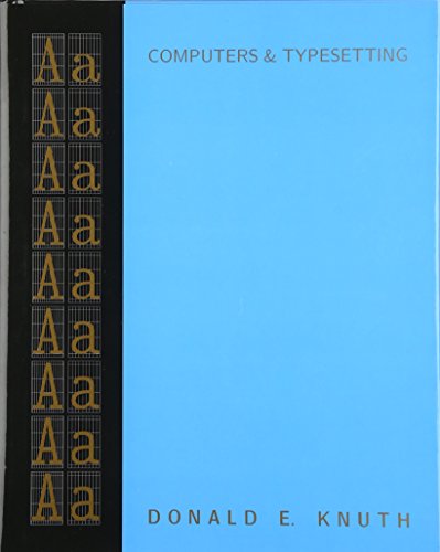 Computers & Typesetting, Volume A: The TeXbook