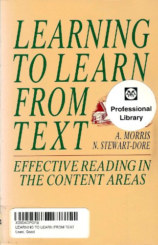 Stock image for Learning to Learn from Text for sale by Better World Books Ltd