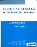 9780201142938: Essential Algebra With Problem Solving
