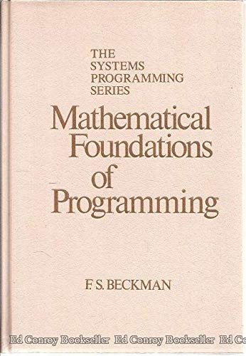 9780201144628: The Mathematical Foundations of Programming (Systems Programming Series)
