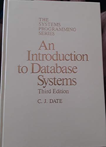 Beispielbild fr An Introduction to Database Systems zum Verkauf von Better World Books