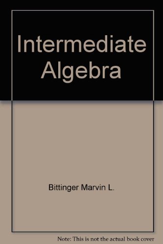 Intermediate Algebra (9780201153798) by Keedy, Mervin Laverne