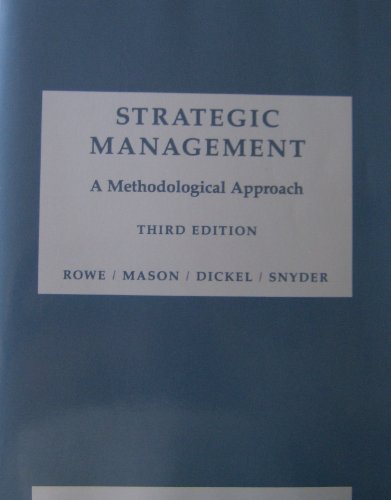 9780201157369: Strategic Management: A Methodological Approach