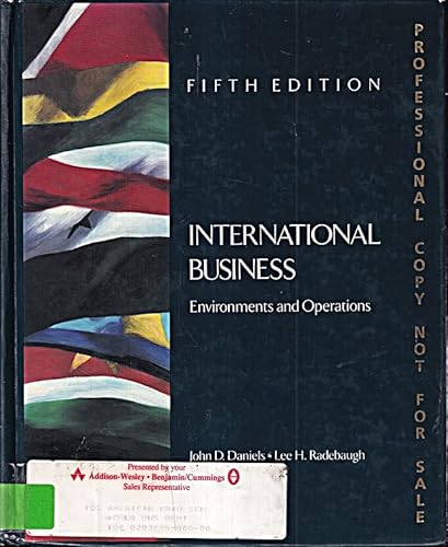 Imagen de archivo de International Business: Environments and Operations a la venta por HPB-Red