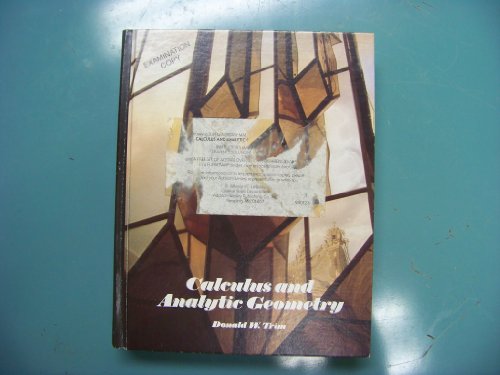 9780201162707: Calculus and Analytic Geometry