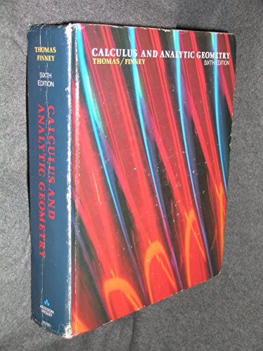 9780201162905: Calculus and Analytic Geometry