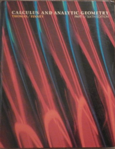9780201162912: Calculus and Analytic Geometry: 001
