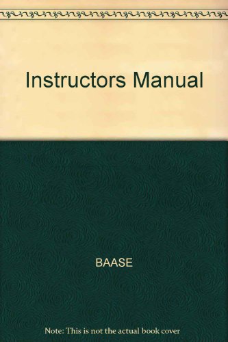 Stock image for Instructors Manual for sale by A Squared Books (Don Dewhirst)