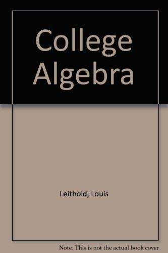 9780201170511: College Algebra