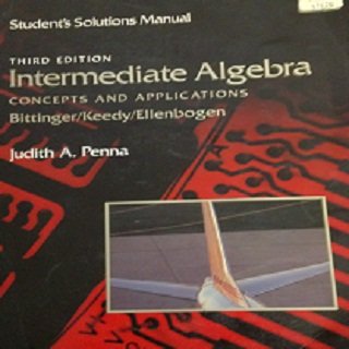 Stock image for Student Solution Manual to Intermediate Algebra: Concepts and for sale by SecondSale