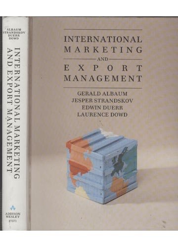 Beispielbild fr International Marketing and Export Management zum Verkauf von Stirling Books