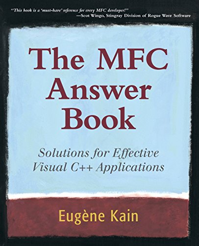 Beispielbild fr The MFC Answer Book : Solutions for Effective Visual C++ Applications zum Verkauf von Better World Books