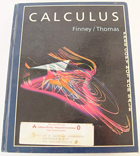 Calculus (9780201193435) by Thomas, George Brinton; Finney, Ross L.