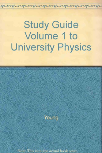 9780201196528: University Physics Study Guide Volume 1