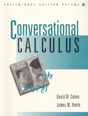Stock image for Conversational Calculus, Preliminary Edition, Volume 1 for sale by HPB-Red