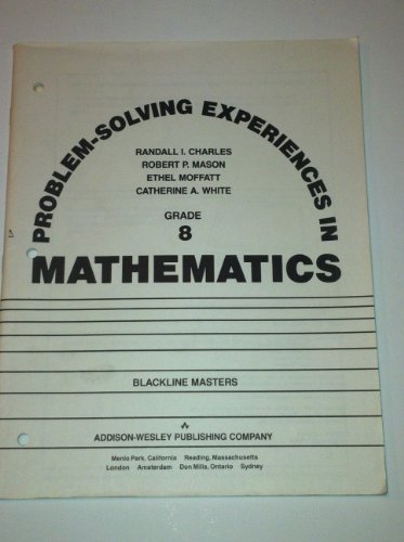 9780201206432: PROBLEM-solving Experiences in Mathematics. Grade 8. Blackline Masters