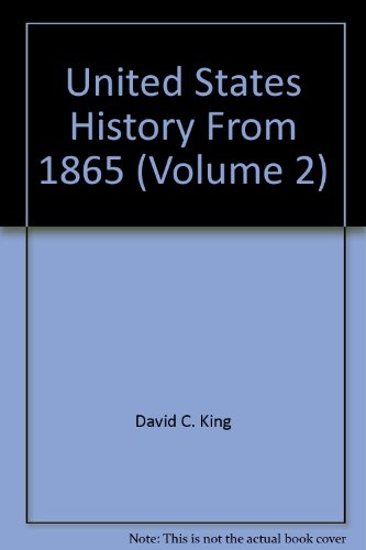 Beispielbild fr United States History From 1865 (Volume 2) zum Verkauf von HPB-Red