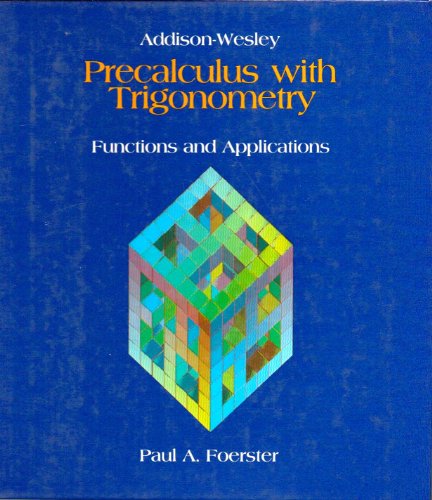 Stock image for Pre Calculus With Trigonometry for sale by Better World Books