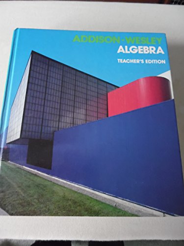 Stock image for Algebra ; 9780201253764 ; 0201253763 for sale by APlus Textbooks