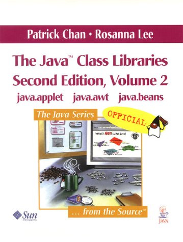 9780201310030: The Java Class Libraries, Volume 2: java.applet, java.awt, java.beans