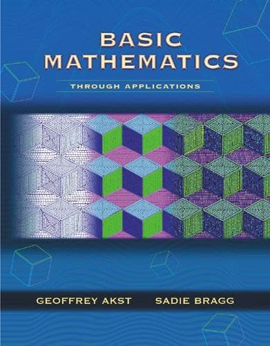 9780201312225: Basic Mathematics Through Applications