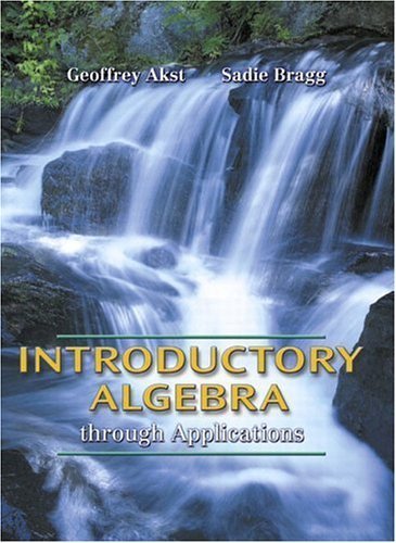 9780201312232: Introductory Algebra through Applications