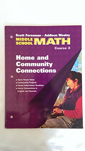 9780201313185: Math Home and Community Connections (Middle School Course 3) [Taschenbuch] by...