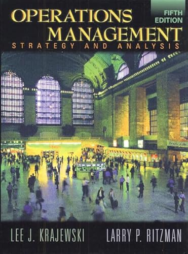 Stock image for Operations Management : Strategy and Analysis for sale by Better World Books