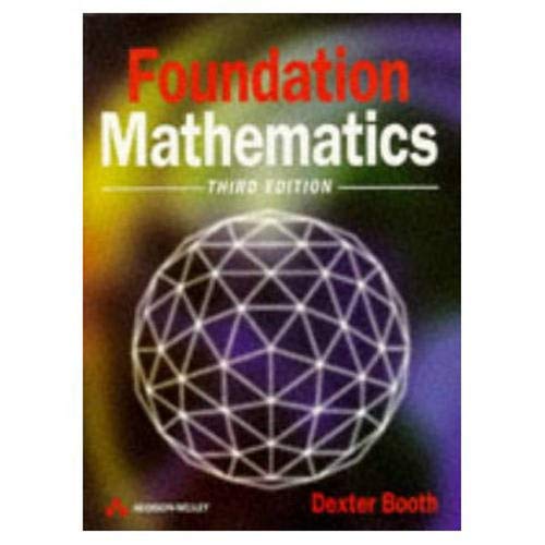 Imagen de archivo de Foundation Mathematics (Modern Applications of Mathematics) a la venta por AwesomeBooks