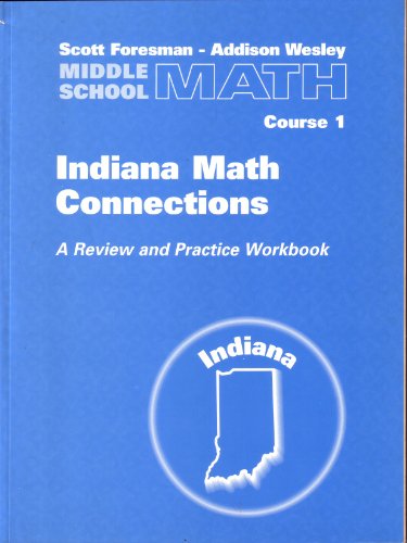 Stock image for Middle School Math Course 1, Indiana Math Connections for sale by Allied Book Company Inc.