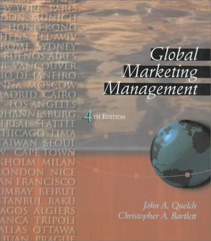 Imagen de archivo de Global Marketing Management a la venta por Better World Books
