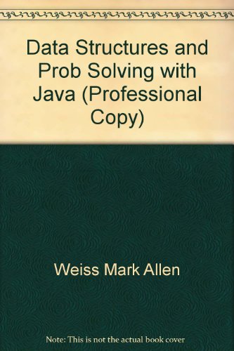 9780201350876: Data Structures and Problem Solving with Java: Professional Copy