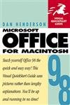 Stock image for Microsoft Office 98 for Macintosh (Visual QuickStart Guide) for sale by dsmbooks