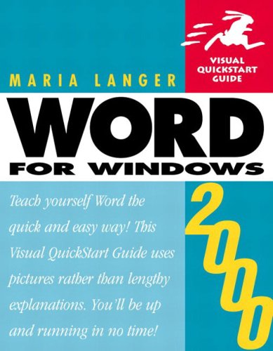 Beispielbild fr Word 2000 for Windows zum Verkauf von Better World Books
