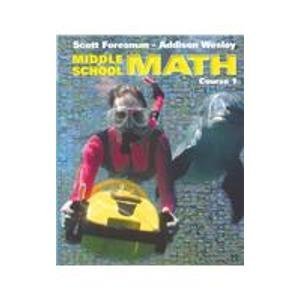 Beispielbild fr MIDDLE SCHOOL MATH COURSE 1 SE 1999C zum Verkauf von Better World Books