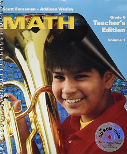 Math Grade 6 Teacher's Edition Vol. 1 with CD-ROM (9780201364958) by Randall I. Charles