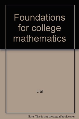 Beispielbild fr Foundations for college mathematics zum Verkauf von HPB-Red
