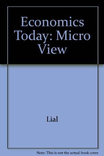 Imagen de archivo de Economics Today : Micro View a la venta por Better World Books: West