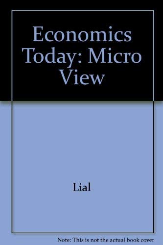 Stock image for Economics Today : Micro View for sale by Better World Books: West