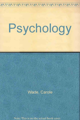 Psychology (9780201393675) by Wade, Carole; Travis, Carol