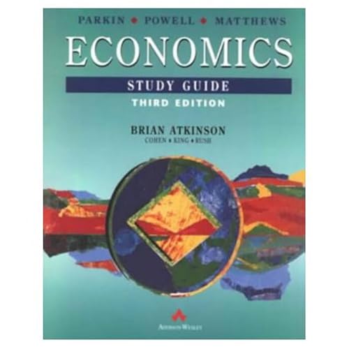 Imagen de archivo de Parkin Economics:Study Guide: Study Guide to 3r.e a la venta por AwesomeBooks