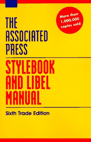 Stock image for The Associated Press Stylebook and Libel Manual for sale by Better World Books: West