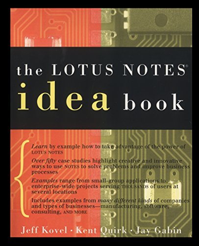 Imagen de archivo de Lotus Notes Idea Book a la venta por HPB-Red