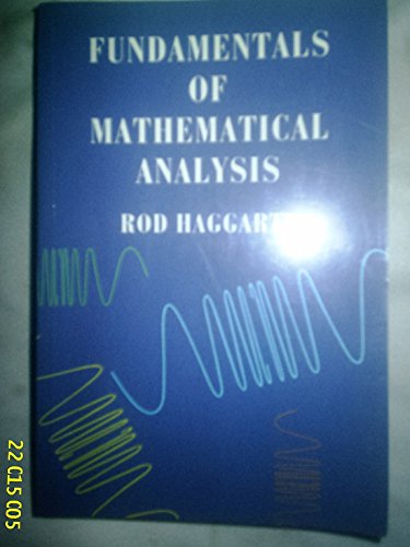 Beispielbild fr Fundamentals of Mathematical Analysis zum Verkauf von WorldofBooks